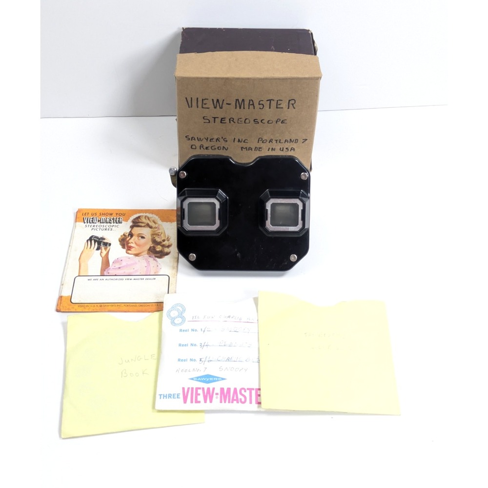 View-Master Stereoscope Viewmaster Sawyers Viewer Vintage W/ Reels READ